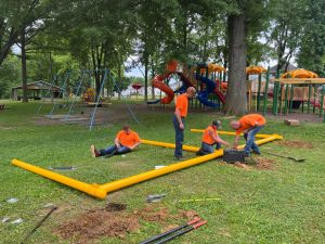 Byesville Park Swing Install